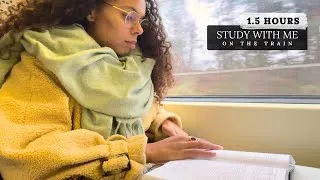 Thumbnail: 1.5 Hours Study With Me On The Train 🚂 Train Ambience Sounds | 30/5 Pomodoro