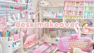 Thumbnail: $1000 desk + stationery organization makeover for my SUBSCRIBER✨🎀