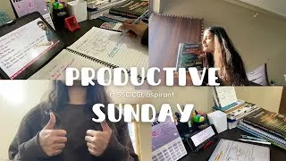 Thumbnail: Sunday went Productive 🙂‍↔️📚🌟|| SSC CGL vlog #ssccglvlog #studyvlog #sscaspirants 