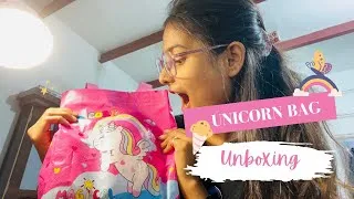 Thumbnail: Unboxing Unicorn Stationery Bag 🦄🛍️ #unicorn #studytable #tabledecor #stationery #review