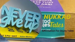 Thumbnail: STUDY DECOR with AFFIRMATION ✨🦄 #decor #decoration #studytable #studytabledecor  #review