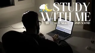 Thumbnail: Study With Me at 2AM 📚 | Pomodoro 50/10 + Nature Sounds | 2-Hour