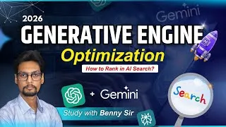 Thumbnail: What is Generative Engine Optimization | How to Master It | Study with Benny Sir