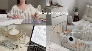 Thumbnail: Cozy After School Vlog ⋆. 𐙚 ˚ | Productive Evening Routine, Study & Relax With Me
