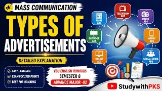 Thumbnail: Types of Advertisements | Detailed Explanation | VBU English Honours Semester 8 | Advance Major-02
