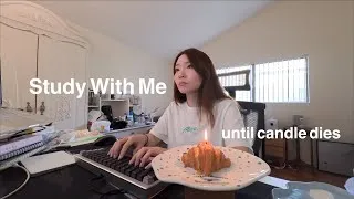 Thumbnail: study with me until the candle goes out | real-time, keyboard asmr