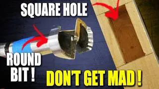 Thumbnail: Folks got mad when I made a SQUARE hole with a ROUND bit.