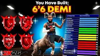 Thumbnail: MY *NEW* 6'6 DEMIGOD BUILD is a GOAT on NBA 2K26! *FULLY OPTIMIZED* BEST BUILD & JUMPSHOT 2K26!