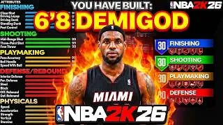 Thumbnail: NEW BEST 6’8 DEMIGOD BUILD in NBA 2K26! UNSTOPPABLE META BUILD