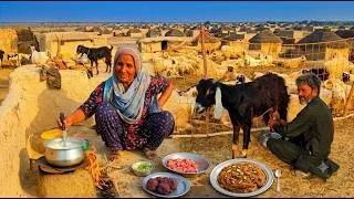 Thumbnail: Traditional Food Preparation & Daily Work | Village Life in the Desert | Milking Sheep and Goats