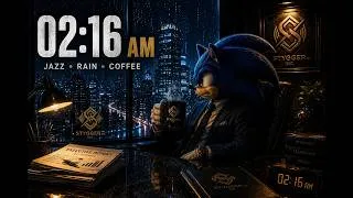 Thumbnail: Sonic After Hours ☕ Rainy Jazz Café | Relaxing Night Ambience for Work & Study