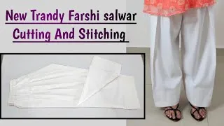 Thumbnail: Very Easy Trendy Farshi Salwar Cutting and Stitching | farsi salwar 