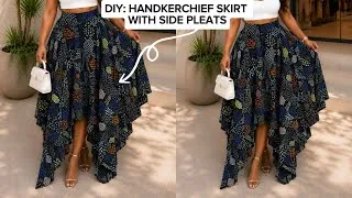 Thumbnail: How to Cut and sew a Handkerchief Skirt with Side Pleats 