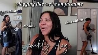 Thumbnail: Vlogging like we're on Facetime // Storytime, hair clients & house reset