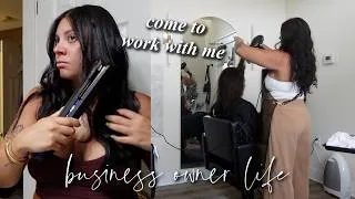 Thumbnail: Behind the scenes of a salon studio owner vlog // How I run my business & find work/life balance