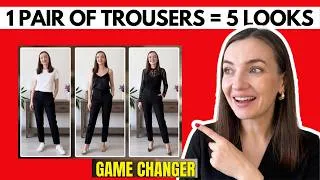 Thumbnail: How to Style Black Trousers Outside of the Office: 5 Different Looks for Every Occasion #stylingtips