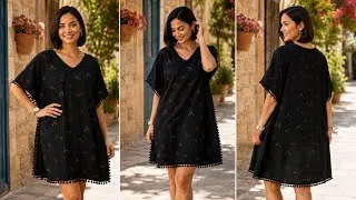 Thumbnail: Shock 🔥 No Pattern Only Just 2 lines of stitching and the dress is ready🪡 Cool dress for summer