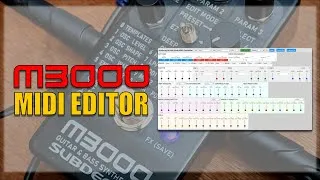 Thumbnail: M3000 MIDI Editor: Getting started is easy.