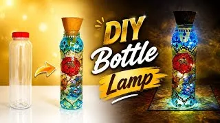 Thumbnail: Waste Glass Bottle to Beautiful Lamp | DIY Recycled Bottle Lamp | Bottle Painting & Upcycling