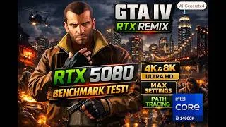 Thumbnail: GTA IV RTX Remix || RTX 5080 || I9 14900K || 4K Max Settings