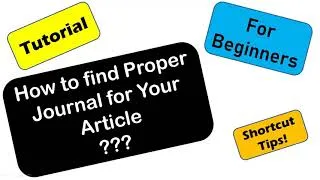 Thumbnail: Select a Journal for Fast Publication (in Hindi) | Beginners, stay tuned!