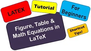 Thumbnail: Latex for beginners | Figures, Tables and math equations | Shortcut tips in Hindi