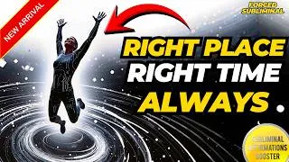 Thumbnail: 🌀 HYPER-SYNCHRONICITY FIELD | Right Place, Right Time Becomes Your Default Reality | LIFE CHANGING!