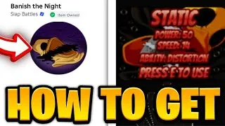 Thumbnail: How To Get STATIC GLOVE In Slap Battles! (BANISH THE NIGHT BADGE Slap Battles) | Roblox