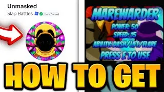 Thumbnail: How To Get MAREWARDER GLOVE & "UNMASKED" BADGE + SHOWCASE in SLAP BATTLES UPDATE - [ROBLOX]