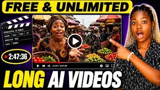 Thumbnail: STOP Paying: Make LONG AI Videos FREE & UNLIMITED