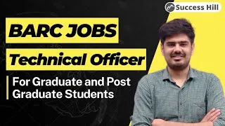 Thumbnail: BARC 2023 Jobs | Technical Officer | Stipendiary Trainee | Physics Chemistry students | Nitin