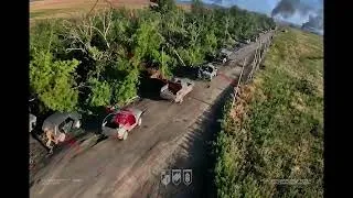 Thumbnail: Ukraine Destroys Massive 50 Vehicle+ Convoy in Donetsk