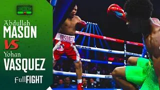 Thumbnail: ❌Mason DOWN TWICE‼️ Abdullah Mason vs Yohan Vasquez | FULL FIGHT HIGHLIGHTS | Lightweight Boxing