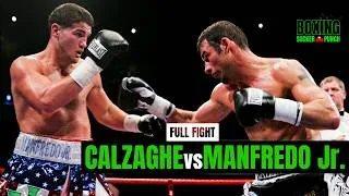 Thumbnail: 🥇CHAMPION vs THE CONTENDER📺 | Joe Calzaghe vs Peter Manfredo Jr. | FULL FIGHT HIGHLIGHTS | 4K Boxing