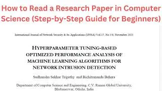 Thumbnail: How to Read and download ANY Computer Science Research Paper Easily (PhD-Level Tips) |  2026