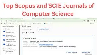 Thumbnail: The Journal of Supercomputing | The Computer Journal | Top Scopus and SCIE indexing Journals Hindi