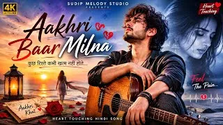 Thumbnail: Aakhri Baar Milna 💔 | Heart Touching Hindi Lyrics | Original Bollywood Sad Love Song 2026