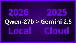 Thumbnail: A 27b Model is Now BETTER then Last Year's SOTA Model! And you can run Locally!