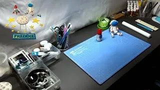 Thumbnail: Personalised Space Themed Cake Topper Set | #sugarbrush