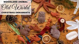 Thumbnail: Woodland Animal Old World Christmas Ornaments