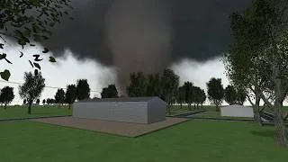 Thumbnail: Realistic gMod tornadoes against destructible down