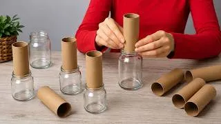 Thumbnail: 😍 Don't Throw Away Toilet Paper Rolls and Empty Glass Jars! DIY