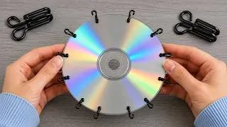 Thumbnail: 🩵 Look What I Did With Old CDs and Hook-and-eye fastener! DIY