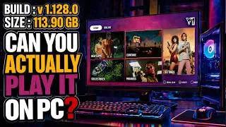 Thumbnail: GTA 6 LEAKED BUILD IS RUNNING ON PC?! 113 GB BUILD 😱 CAN YOU PLAY IT ?