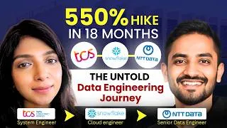 Thumbnail: Real Story Behind 550% Salary Hike in 1.5 years with Multiple offers | TCS to SNOWFLAKE to NTT DATA