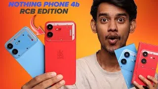 Thumbnail: Nothing Phone 4b RCB Edition Unboxing & First Impression 🔥 6000mAh Battery, Glyph Bar Under 30K