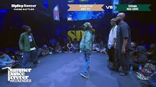 Thumbnail: Delanotche & Nino YPC vs Tatiana & Max Loove JUDGE BATTLE Hiphop Forever | Weekender 2026