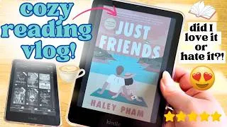 Thumbnail: COZY KINDLE READING VLOG - JUST FRIENDS BY HALEY PHAM! #reading #booktok #kindle #books #readingvlog