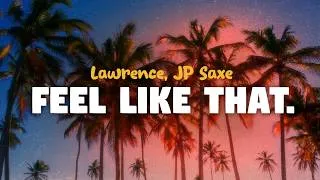 Thumbnail: Lawrence, JP Saxe - Feel Like That (lyrics)