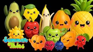 Thumbnail: Learn Colors & Dance with Our New Fruity Friends! | Summer Tales 3D Baby Sensory